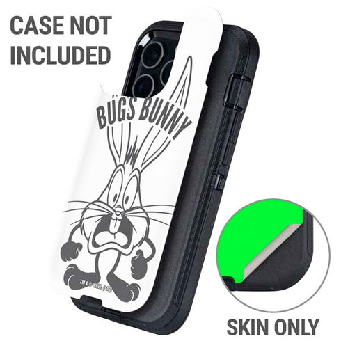 Looney Tunes Bugs Bunny Big Head Otterbox Defender iPhone Skin