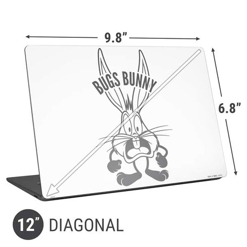 Looney Tunes Bugs Bunny Big Head Universal Laptop 12in (9.8 x 6.8in) Skin