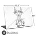 Looney Tunes Bugs Bunny Big Head Universal Laptop 15in (12.2 x 8.8in) Skin