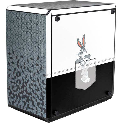 Looney Tunes Bugs Bunny Black White Cooler Master MasterBox Q300L Mini Tower Skin