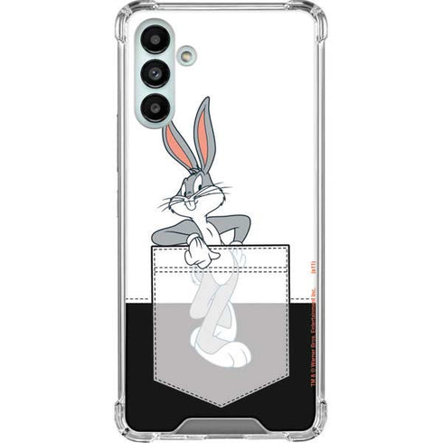 Looney Tunes Bugs Bunny Black White Galaxy A13 5G Clear Case