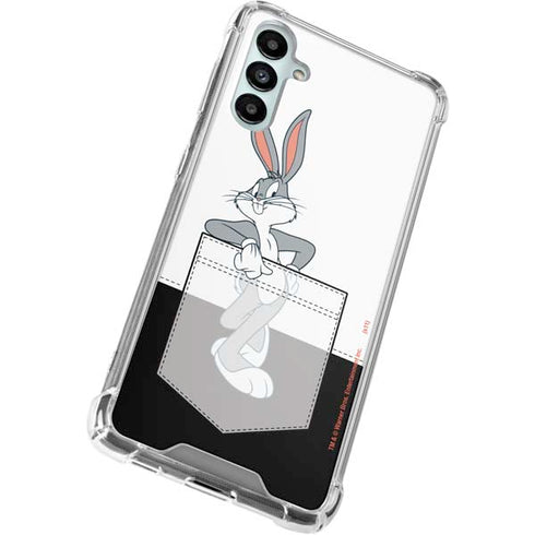 Looney Tunes Bugs Bunny Black White Galaxy A14 5G Clear Case