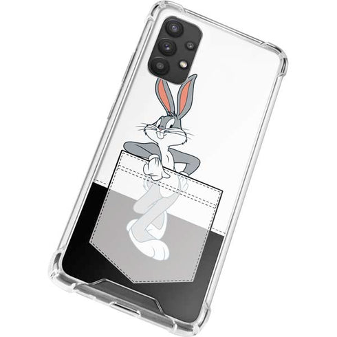 Looney Tunes Bugs Bunny Black White Galaxy A32 5G Clear Case