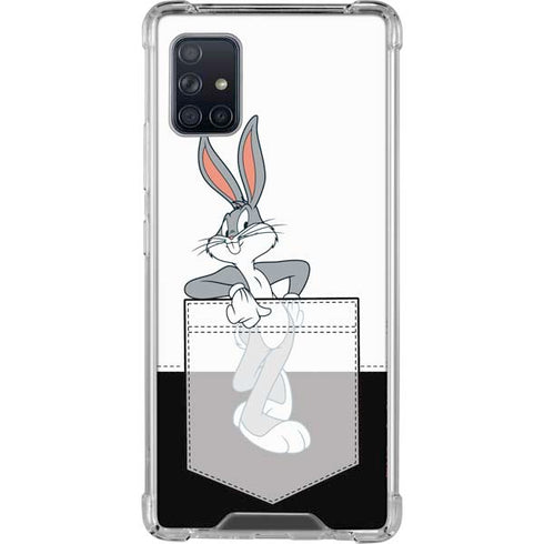 Looney Tunes Bugs Bunny Black White Galaxy A51 5G Clear Case