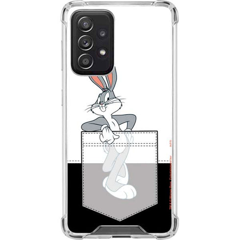 Looney Tunes Bugs Bunny Black White Galaxy A52 5G Clear Case