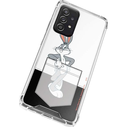 Looney Tunes Bugs Bunny Black White Galaxy A52 5G Clear Case