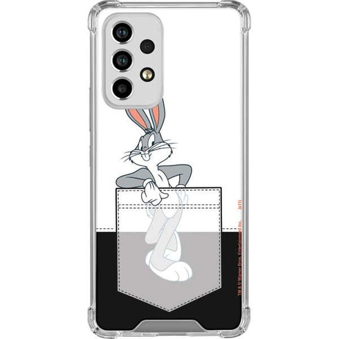 Looney Tunes Bugs Bunny Black White Galaxy A53 5G Clear Case