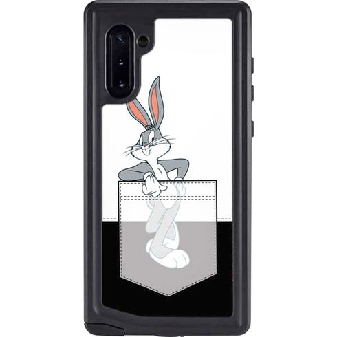 Looney Tunes Bugs Bunny Black White Galaxy Note 10 Waterproof Case