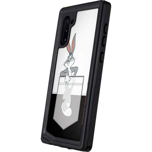 Looney Tunes Bugs Bunny Black White Galaxy Note 10 Waterproof Case