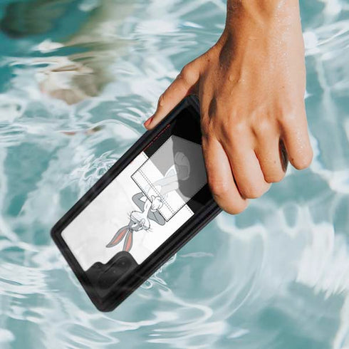 Looney Tunes Bugs Bunny Black White Galaxy Note 10 Waterproof Case