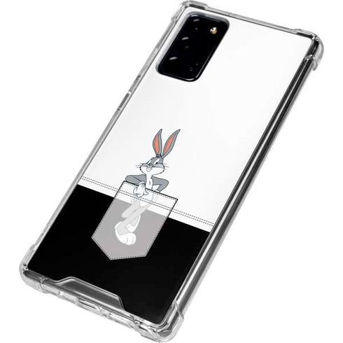 Looney Tunes Bugs Bunny Black White Galaxy Note20 5G Clear Case