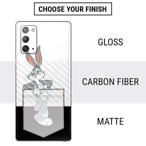 Looney Tunes Bugs Bunny Black White Galaxy Note20 5G Skin