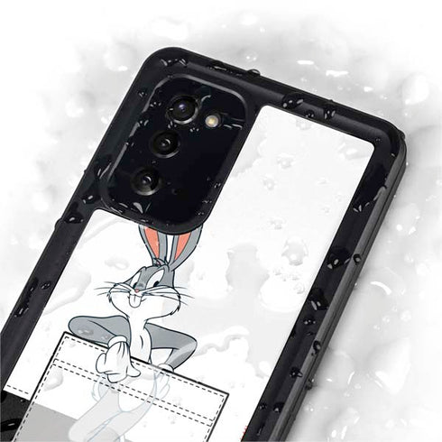 Looney Tunes Bugs Bunny Black White Galaxy Note20 5G Waterproof Case