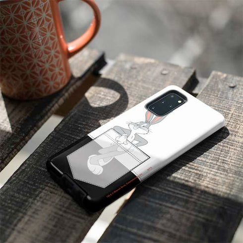 Looney Tunes Bugs Bunny Black White Galaxy S20 Plus Pro Case