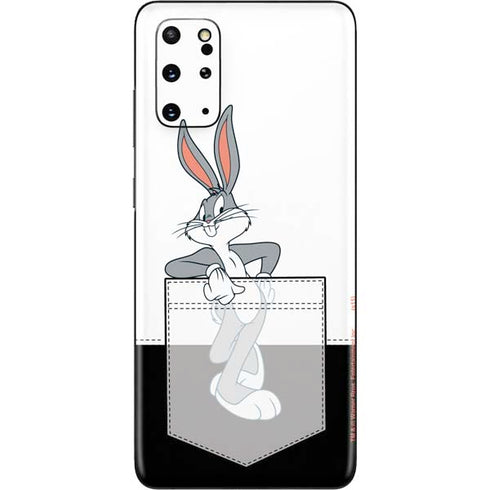 Looney Tunes Bugs Bunny Black White Galaxy S20 Plus Skin
