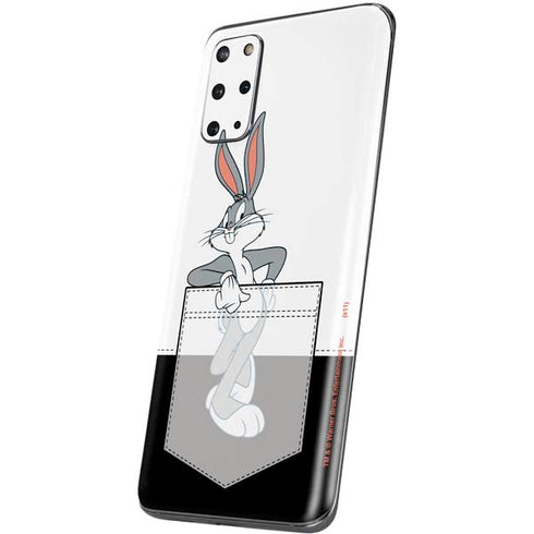 Looney Tunes Bugs Bunny Black White Galaxy S20 Plus Skin