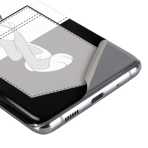 Looney Tunes Bugs Bunny Black White Galaxy S20 Plus Skin