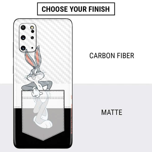 Looney Tunes Bugs Bunny Black White Galaxy S20 Plus Skin