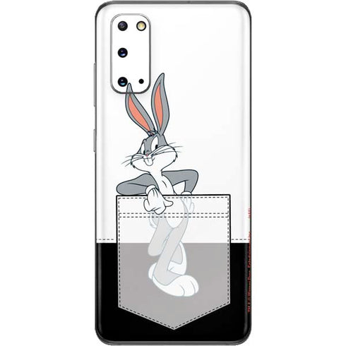 Looney Tunes Bugs Bunny Black White Galaxy S20 Skin
