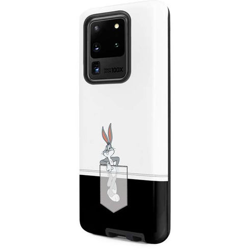 Looney Tunes Bugs Bunny Black White Galaxy S20 Ultra 5G Pro Case