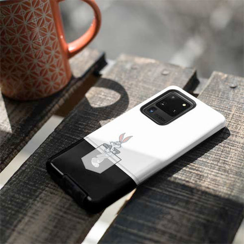 Looney Tunes Bugs Bunny Black White Galaxy S20 Ultra 5G Pro Case