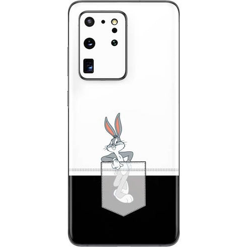 Looney Tunes Bugs Bunny Black White Galaxy S20 Ultra 5G Skin