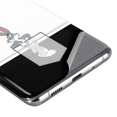 Looney Tunes Bugs Bunny Black White Galaxy S20 Ultra 5G Skin