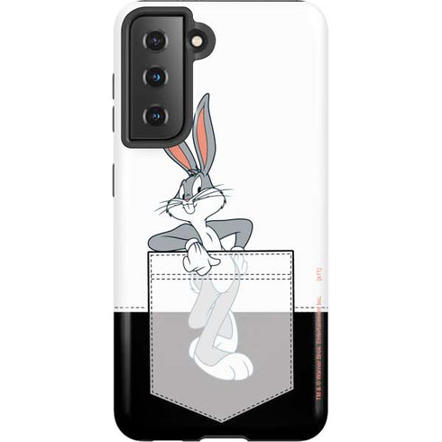 Looney Tunes Bugs Bunny Black White Galaxy S21 5G Pro Case