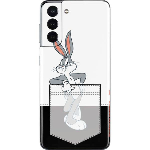 Looney Tunes Bugs Bunny Black White Galaxy S21 5G Skin