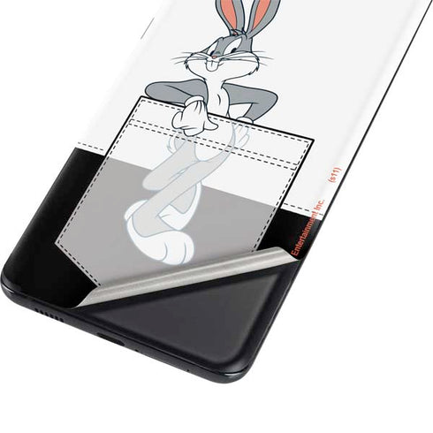 Looney Tunes Bugs Bunny Black White Galaxy S21 5G Skin