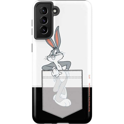 Looney Tunes Bugs Bunny Black White Galaxy S21 FE Pro Case