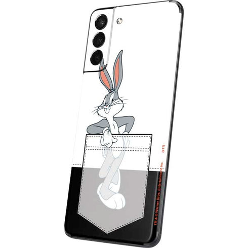 Looney Tunes Bugs Bunny Black White Galaxy S21 Plus 5G Skin
