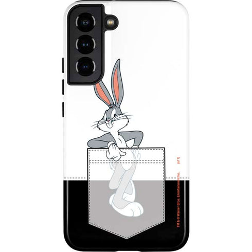 Looney Tunes Bugs Bunny Black White Galaxy S22 Plus Pro Case