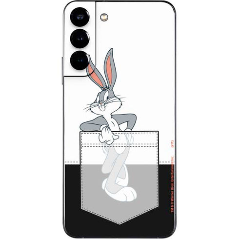 Looney Tunes Bugs Bunny Black White Galaxy S22 Plus Skin