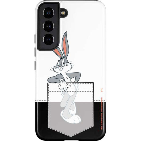 Looney Tunes Bugs Bunny Black White Galaxy S22 Pro Case