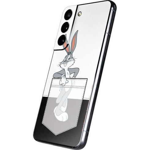 Looney Tunes Bugs Bunny Black White Galaxy S22 Skin