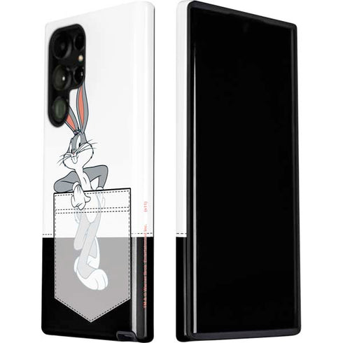 Looney Tunes Bugs Bunny Black White Galaxy S22 Ultra Pro Case