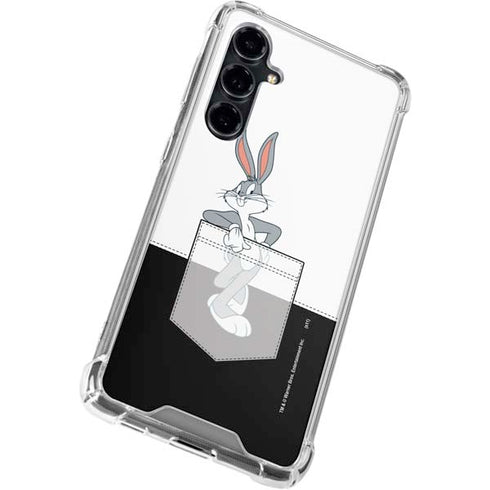 Looney Tunes Bugs Bunny Black White Galaxy S23 FE Clear Case