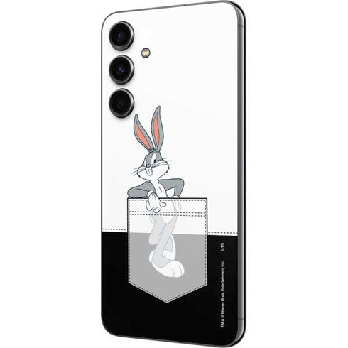 Looney Tunes Bugs Bunny Black White Galaxy S23 FE Skin