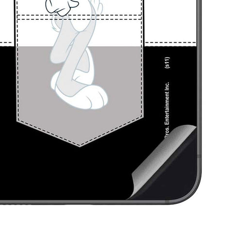 Looney Tunes Bugs Bunny Black White Galaxy S23 FE Skin