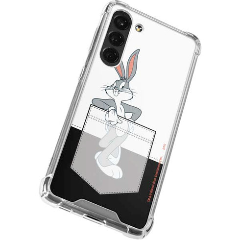 Looney Tunes Bugs Bunny Black White Galaxy S23 Plus Clear Case