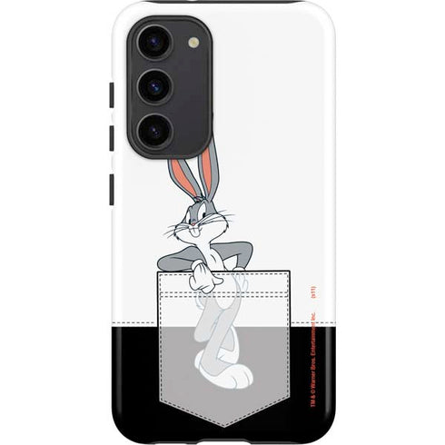 Looney Tunes Bugs Bunny Black White Galaxy S23 Plus Pro Case