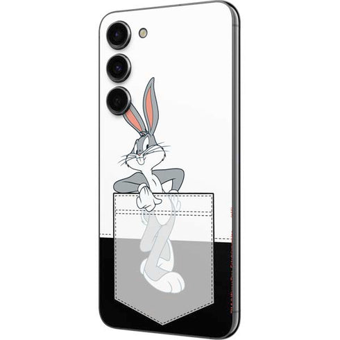 Looney Tunes Bugs Bunny Black White Galaxy S23 Plus Skin