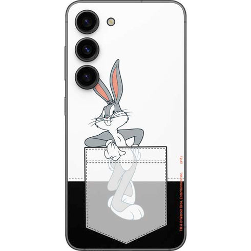 Looney Tunes Bugs Bunny Black White Galaxy S23 Skin