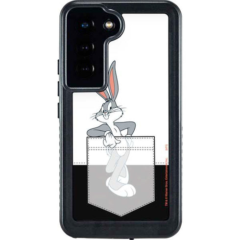 Looney Tunes Bugs Bunny Black White Galaxy S23 Waterproof Case