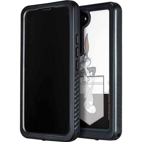 Looney Tunes Bugs Bunny Black White Galaxy S23 Waterproof Case