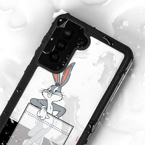 Looney Tunes Bugs Bunny Black White Galaxy S23 Waterproof Case