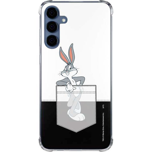 Looney Tunes Bugs Bunny Black White Galaxy S24 Clear Case