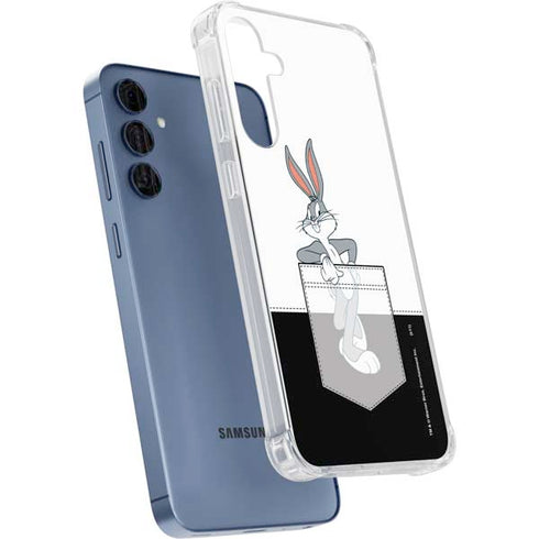 Looney Tunes Bugs Bunny Black White Galaxy S24 Clear Case