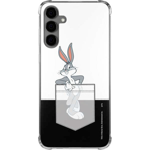 Looney Tunes Bugs Bunny Black White Galaxy S24 Plus Clear Case